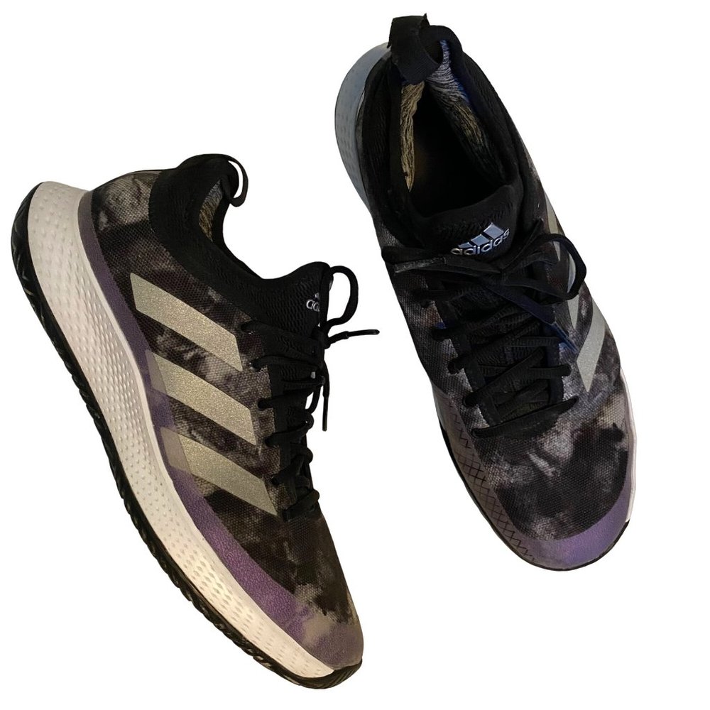 Adidas Defiant Generation Multicourt Athletic Sneakers Purple Black Womens 11.5